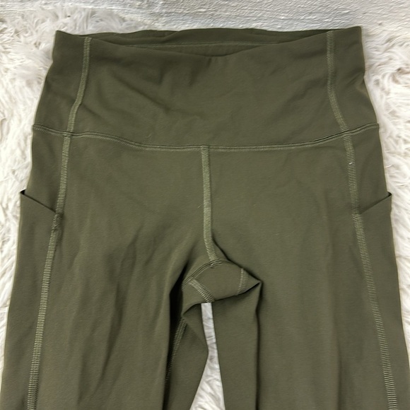 Lululemon Pace Rival High-Rise Crop 22" Dark Olive - Picture 2 of 6